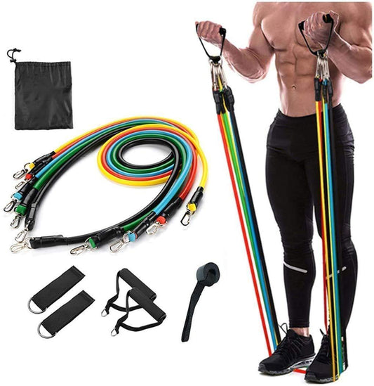 Double Toning Resistance Tube Heavy Quality Exercise Band for Stretching